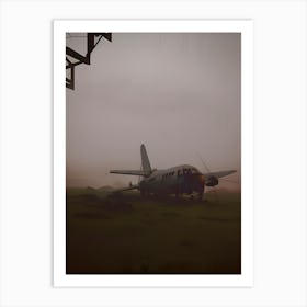 Plane In The Fog Art Print