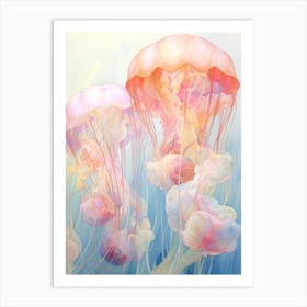 Sea Nettle Jellyfish Watercolour 6 Art Print