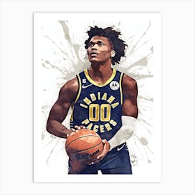 Bennedict Mathurin Indiana Pacers 1 Art Print