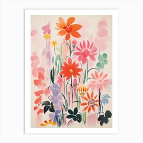 Flowers In The Garden Art Print