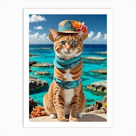 Whisker Wanderlust A Cat’s Travel Diary Art Print