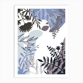 Abstract Floral Pattern 2 Art Print