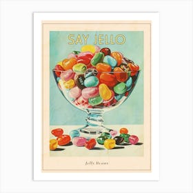 Jelly Beans Vintage Retro Illustration 1 Poster Art Print