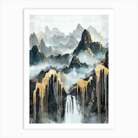 Sierra Madre Golden Peaks - Mystic Layers Art Print