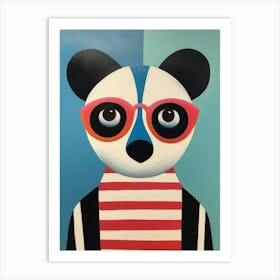 Little Panda 3 Wearing Sunglasses Art Print