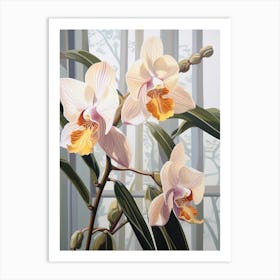 Orchid 2 Flower Painting Art Print