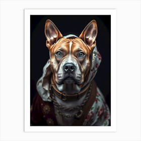 Portrait Of A Dog 1 Art Print