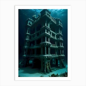 Underwater Palace-Reimagined 1 Art Print