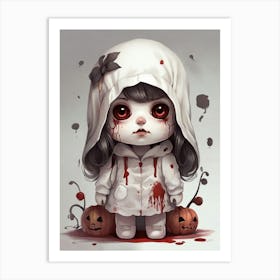 Halloween Girl Art Print