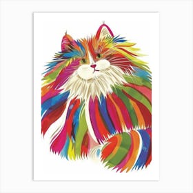 Rainbow Cat 2 Art Print