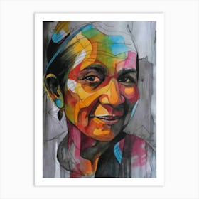 Portrait Of An Old Woman Art Print