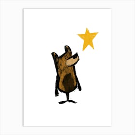 Bear & Star Art Print