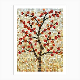 Mosaic Tree 2 Art Print