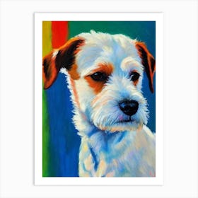Russell Terrier Fauvist Style Dog Art Print