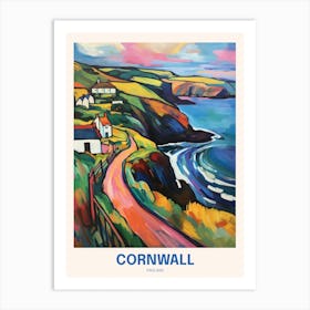 Cornwall England 13 Uk Travel Poster Art Print