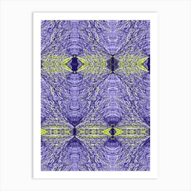 Abstract Purple And Yellow Art Print