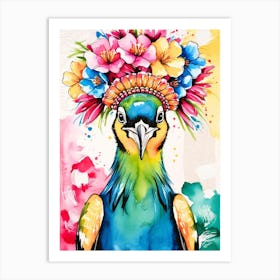 Colorful Parrot 1 Art Print