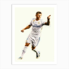 Toni Kroos Real Madrid Painting Art Print