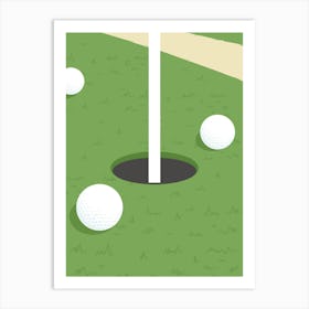 Golfer'S Hole Art Print