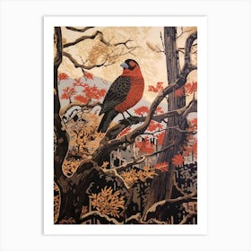 Art Nouveau Birds Poster Grouse 2 Art Print