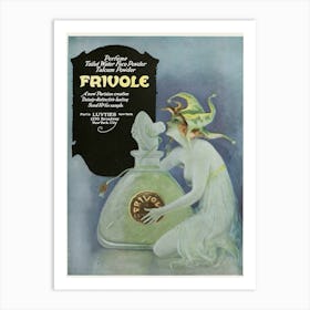 Frivole Purfume Advert Art Print