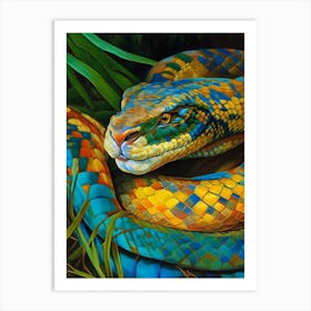 Cuban Boa Painting Art Print