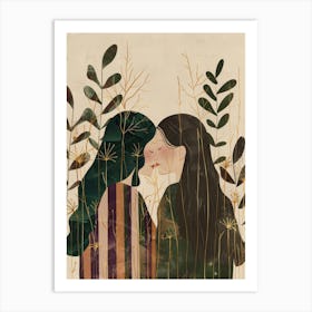 Two Women Kissing 34 Art Print