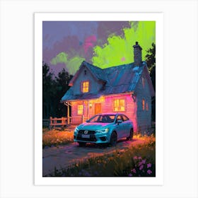 Honda Civic Ii Art Print