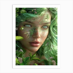 Green Fairy Art Print