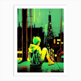 City At Night 19 Art Print