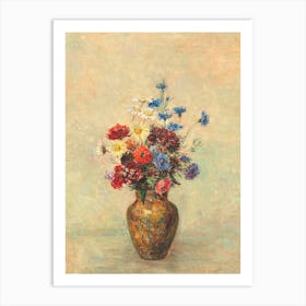 Vase Of Flowers 9 Art Print