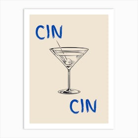 Cin Cin Martini Poster Art Print