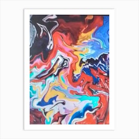 Abstract 64 By Binod Dawadi Art Print