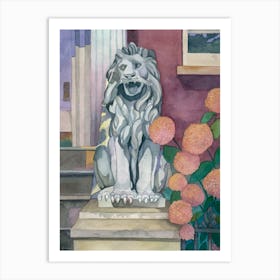 Stoop Lion Art Print