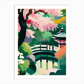 Japanese Friendship Garden, Usa Abstract Still Life Art Print