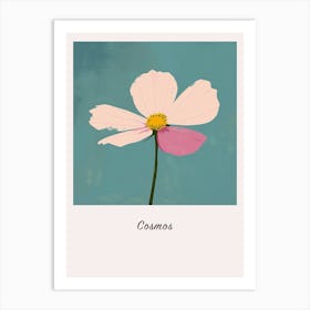 Cosmos 1 Square Flower Illustration Poster Art Print