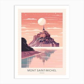 Mont Saint Michel France 2 Travel Poster Art Print