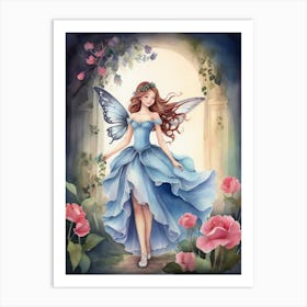 Fairy In The Garden 1 Art Print