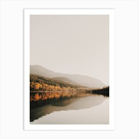 Warm Autumn Lake Art Print