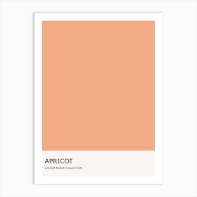 Apricot Colour Block Poster Art Print
