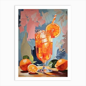 Glass Of Orange Juice Art Print