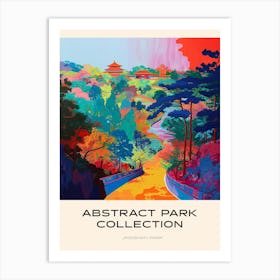 Abstract Park Collection Poster Jingshan Park Beijing China 2 Art Print