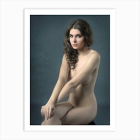 Nude Woman Posing 1 Art Print