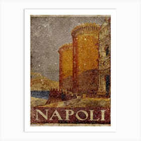 Vintage Travel Poster ― Napoli Art Print