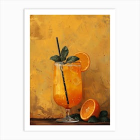 Orange Cocktail 7 Art Print