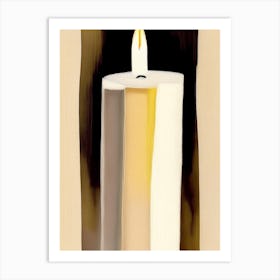 Unity Candle Symbol 1, Abstract Painting Art Print
