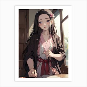 Demon Slayer Nezuko Kamado (214) 1 Art Print