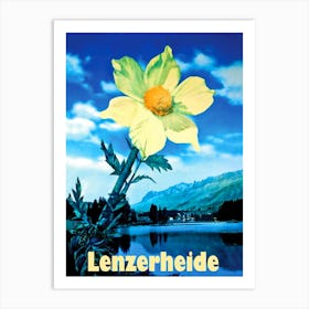 Beautiful Flower In Lenzerheide, Switzerland Art Print