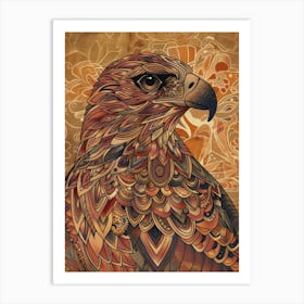 Hawk Painting Art Print