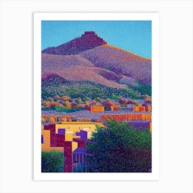 Tucson, City Us  Pointillism Art Print